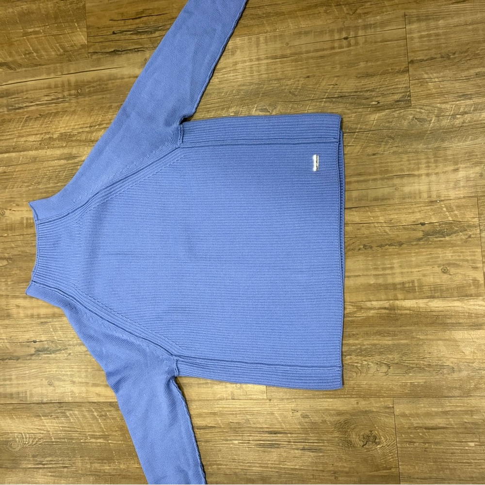 Women's Periwinkle Wool Sweater by Italian Luxury Brand Mezzatorre